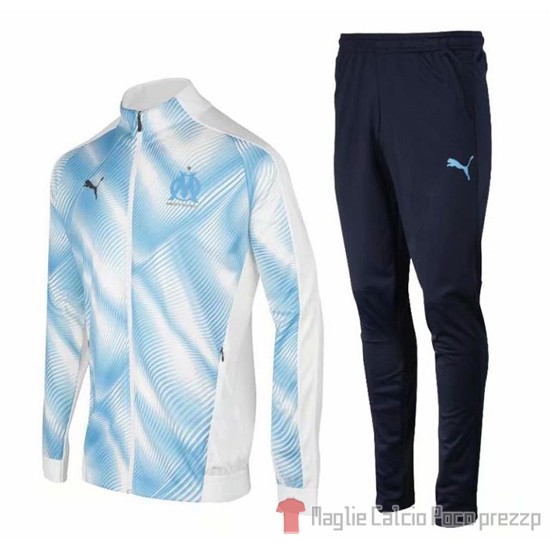 Tuta da Track Marsiglia 2019/2020 Bianco e Blu - Clicca l'immagine per chiudere